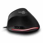 ZELOTES T20 6-Keys Vertical Grip Ergonomic Laptop Wired Mouse(Black) - 1