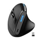 ZELOTES F36A 6-Buttons Vertical Grip Ergonomic Rechargeable Wireless Mouse(Black) - 1