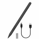 For Microsoft Surface Pro/Go/Laptop/Book Anti-Touch Handwriting Capacitive Pen(Black) - 1