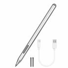 For Microsoft Surface Pro/Go/Laptop/Book Anti-Touch Handwriting Capacitive Pen(Silver) - 1