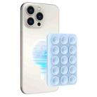 AhaStyle CY202 Suction Cup Magnetic Phone Holder Silicone Adhesive Mirror Sticker(Light Blue) - 1