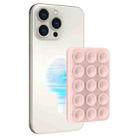 AhaStyle CY202 Suction Cup Magnetic Phone Holder Silicone Adhesive Mirror Sticker(Pink) - 1