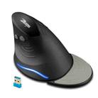 ZELOTES F17 6-buttons Vertical Grip Ergonomic Wireless Mouse(Black) - 1