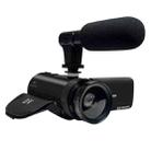 16MP 16X Digital Zoom Vlogging Camera Video Camcorder with 2.4 Inch Flip Screen, Spec: With Wide Angle & Mic US Plug - 1