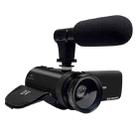 16MP 16X Digital Zoom Vlogging Camera Video Camcorder with 2.4 Inch Flip Screen, Spec: With Wide Angle & Mic EU Plug - 1