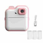 Q6 Kids Digital Camera Mini Instant Print Camera Toy Wireless HD Print Photo Gift(Pink) - 1