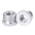 2pcs Metal 3/8 Female To 5/8-27 Male Adapter Screws Microphone Stands Conversion Photo Accessories(Silver) - 1