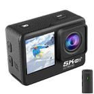 5K/30FPS WIFI HD Anti-Shake Remote Touch Dual-Screen IP68 Waterproof Sports Camera(Microphone Version) - 1