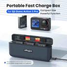 For DJI Action 5 Pro aMagisn Battery Charger Fast Charging Box Storage Compartment - 2