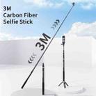 aMagisn 3m Carbon Fiber Invisible Selfie Stick Extension Rod For Action Camera - 5