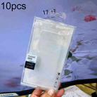 10pcs /Pack 170 X 90mm Mobile Phone Case Packaging Transparent Plastic Box(White Card + Black) - 1