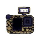 For GOPro HERO13 Black Camera Stickers Body Protective Film, Style: 15 Snake Scale Gold - 1