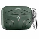 For Airpods Pro AhaStyle PT140 Diamond Edge TPU Split Drop Protection Case, Color: Green - 1