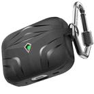 For Airpods Pro 2 AhaStyle PT140 Diamond Edge TPU Split Drop Protection Case, Color: Black - 1