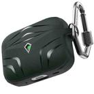 For Airpods Pro 2 AhaStyle PT140 Diamond Edge TPU Split Drop Protection Case, Color: Green - 1