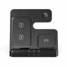 S80-A 3-in-1 Portable Magnetic Foldable Wireless Charger Phone Watch Earphone Charger(Black) - 1