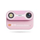 D60 3m Waterproof 2K HD 10X 2.4-inch Outdoor Photo Video Recording Children Mini Camera(Pink) - 1