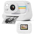 2.0-Inch LED Flash 1080P HD Recording Photo Printing Camera With 3-Rolls Paper, Color: White - 1