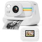 2.0-Inch LED Flash 1080P HD Recording Photo Printing Camera With 3-Rolls Paper, Color: White+32G - 1