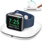 For Apple Watch AhaStyle PT126 Storage Folding Stand Plastic Charging Holder(White) - 1
