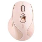 Inphic DR801 2.4G+Bluetooth 5.0/4.0 Wireless Mouse USB Tri-Mode Mute Rechargeable Girls Office Home Gaming Mouse(Pink) - 1