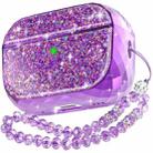 For AirPods Pro 2 AhaStyle PT119 Wireless Earphone Split Electroplated Protective Case(Purple) - 1