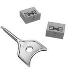 Computer USB 2.0/3.0 Sealing Lock Removable Dust Plug, Color: Gray 2 Plug+1 Key - 1