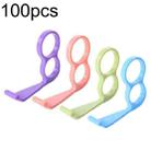 100pcs /Pack Mobile Phone Finger Auxiliary Lazy Holder Desktop Phone Support Stand(Random Color Delivery) - 1