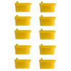 USB 2.0 Female Port Dust Plug Charging Port Silicone Cover, Color: Yellow 10pcs - 1