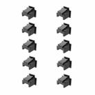 RJ45 Network Port Dust Plug Router Network Cable Protection Cover(Black 10pcs) - 1