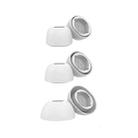 For Samsung Galaxy Buds3 Pro AhaStyle WG173 Earphone Silicone Earbuds, Size: S+M+L(White) - 1