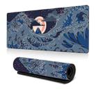 300x600x2mm Big Wave Gaming Mouse Pad Non-Slip Rubber Desk Mat(No.14) - 1