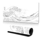 300x600x2mm Big Wave Gaming Mouse Pad Non-Slip Rubber Desk Mat(No.24) - 1