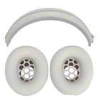 For Beats Studio Pro Headphones Silicone Ear Cushion + Headband Cover Set(Beige) - 1