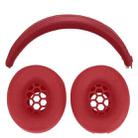 For Beats Studio Pro Headphones Silicone Ear Cushion + Headband Cover Set(Red) - 1