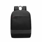 SKV B22016 Men Business Casual Double Shoulder Bag Outdoor Travel Laptop Backpack(Black) - 1