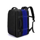 SKV BLB2006 Men Business Travel Double Shoulder Bag Large Capacity Casual Laptop Backpack(Black) - 1