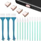 Metal Dust Plug Cleaning Kit For TYPE-C Interface Mobile Phones(Rose Gold) - 1