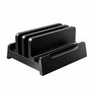 Vaydeer Multifunctional Dual-Slot Laptop Tablet Vertical Storage Stand, Spec: Basic Model - 1