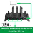 Vaydeer Multifunctional Dual-Slot Laptop Tablet Vertical Storage Stand, Spec: Docking Station Model - 2