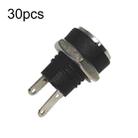 30pcs Electronic Equipment DC Female Power Socket With Nut, Needle Core: DC5.5x2.1MM - 1