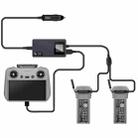 For DJI Air 3S /Air 3 YX Digital Display Car Charger Charge 2 Batteries At the Same Time(Black) - 1