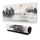 300x600x2mm Ink Painting Cherry Blossom Rubber Non-Slip Mouse Pad Desk Mat(Pattern 8) - 1