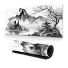 300x600x2mm Ink Painting Cherry Blossom Rubber Non-Slip Mouse Pad Desk Mat(Pattern 15) - 1