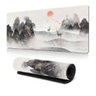 300x700x2mm Ink Painting Cherry Blossom Rubber Non-Slip Mouse Pad Desk Mat(Pattern 8) - 1