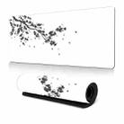 300x600x2mm Ink Painting Cherry Blossom Rubber Non-Slip Mouse Pad Desk Mat(Pattern 20) - 1