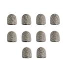 10pcs Silver Fibre Nano Conductive Light Fabric Tip High Sensitivity Capacitive Pen Tip, Spec: 8.0mm - 1