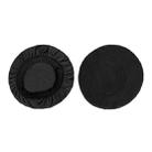 2pcs Universal Round Reusable Headset Dust Cover Sweat-proof Breathable Protective Cover, Color: S Black - 1