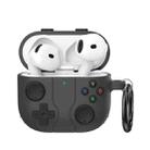 For AirPods 4 AhaStyle WG166 Personalised Game Console Shape Silicone Protective Case(Black) - 1