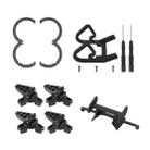 For DJI Neo CQT Impact Protection Cover + Bumper + Folding Stand + Tail Wing 4 In 1 Set(Black) - 1